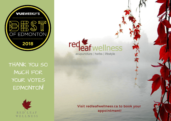 Red Leaf Wellness best of Edmonton 2018