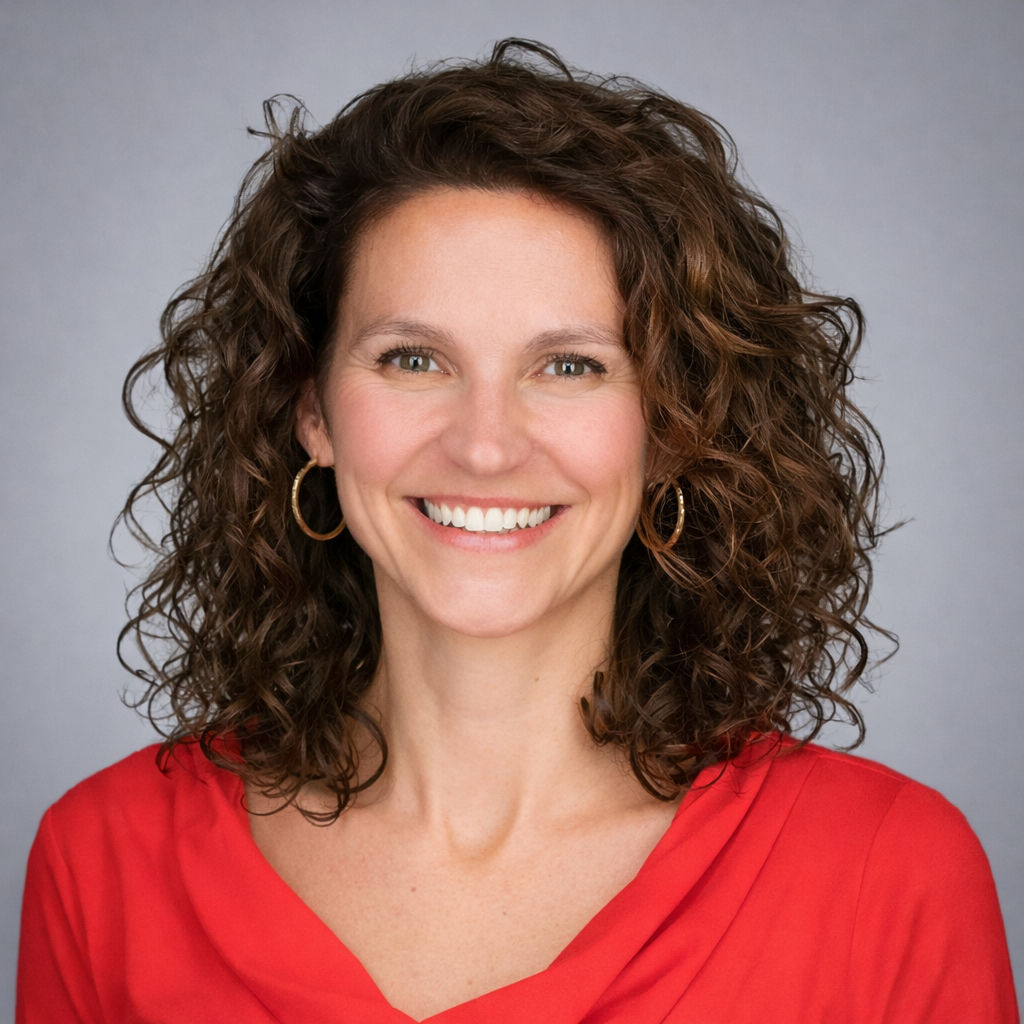 Professional headshot of Dr. Lorraine McCarthy, naturopathic doctor, smiling against a soft grey studio background.