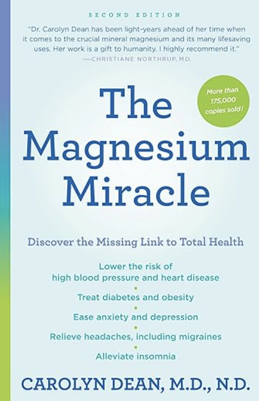 photo - a cover for a book about magnesium and menopause