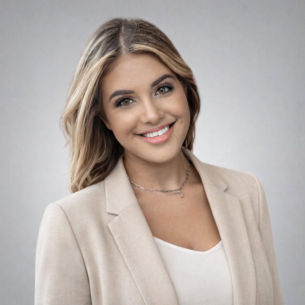 A friendly young woman with shoulder-length blonde hair - Red Leaf Wellness Edmonton
