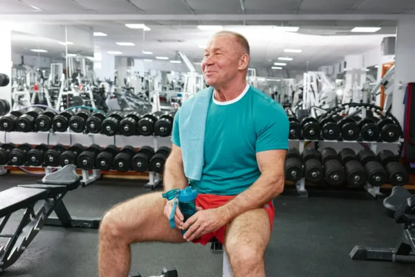 a man working out in the gym after taking the best testosterone booster canada