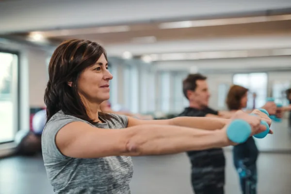 photo - a woman exercising as prescribed by a good naturopath