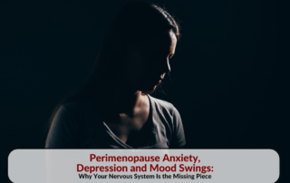 Woman in shadow looking away, representing the emotional disorientation of perimenopause anxiety and mood swings