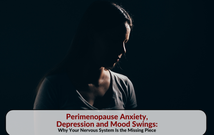 Woman in shadow looking away, representing the emotional disorientation of perimenopause anxiety and mood swings